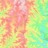 Descanso topographic map, elevation, terrain
