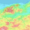 Olanchito topographic map, elevation, terrain