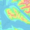 Douglas Island topographic map, elevation, terrain