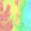 Departamento Las Heras topographic map, elevation, terrain