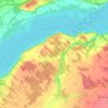 Deschaillons-sur-Saint-Laurent topographic map, elevation, terrain