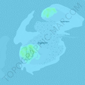 Nigehörn topographic map, elevation, terrain
