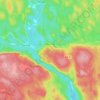 Melrose topographic map, elevation, terrain