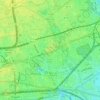 Mile End Park topographic map, elevation, terrain