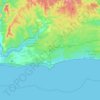 Marlo topographic map, elevation, terrain