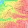 Uruca Centro topographic map, elevation, terrain