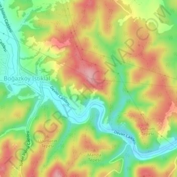 34285 topographic map, elevation, terrain