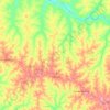 Pacaembu topographic map, elevation, terrain