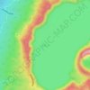 Lake Mashu topographic map, elevation, terrain