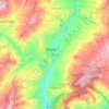 Tibaná topographic map, elevation, terrain