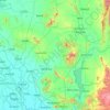 Lopburi topographic map, elevation, terrain