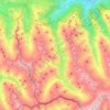 Krimml topographic map, elevation, terrain