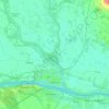 Komorn topographic map, elevation, terrain