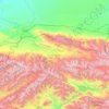 Talas Region topographic map, elevation, terrain