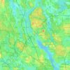 Sollentuna kommun topographic map, elevation, terrain