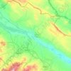 Aghstafa District topographic map, elevation, terrain