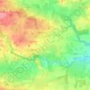 Meldon topographic map, elevation, terrain