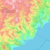 Tanchon topographic map, elevation, terrain