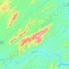 Cambuci topographic map, elevation, terrain