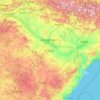Aragón topographic map, elevation, terrain