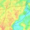 Cibogo topographic map, elevation, terrain