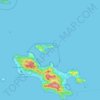Praslin topographic map, elevation, terrain