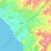 Aucallama topographic map, elevation, terrain