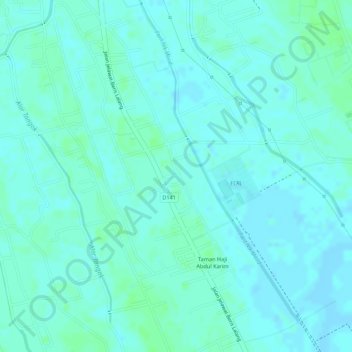Bachok topographic map, elevation, terrain
