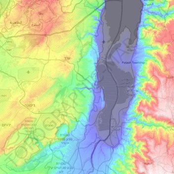 Tamar Regional Council topographic map, elevation, terrain