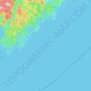 Lillesand topographic map, elevation, terrain