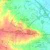 Madingley topographic map, elevation, terrain