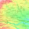 Cijeungjing topographic map, elevation, terrain