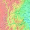 Ya'an City topographic map, elevation, terrain