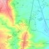 Donnington topographic map, elevation, terrain