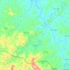 Florestal topographic map, elevation, terrain