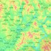 Meixian District topographic map, elevation, terrain