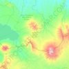Warkuk Ranau Selatan topographic map, elevation, terrain
