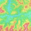Bértiz-Arana topographic map, elevation, terrain