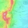 Little Malvern topographic map, elevation, terrain