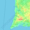 Sudoeste Alentejano e Costa Vicentina Nature Park topographic map, elevation, terrain