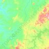 Mara Rosa topographic map, elevation, terrain
