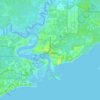 Carrabelle topographic map, elevation, terrain