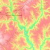 Первозванівська сільська громада topographic map, elevation, terrain