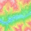 Villarodin-Bourget topographic map, elevation, terrain