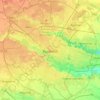 Bucarest topographic map, elevation, terrain