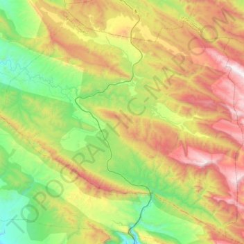 دهستان میانکوه شرقی topographic map, elevation, terrain