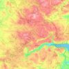 Vejle Municipality topographic map, elevation, terrain