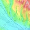 Buhuși topographic map, elevation, terrain