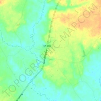 Ingold topographic map, elevation, terrain