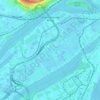 Queensborough topographic map, elevation, terrain